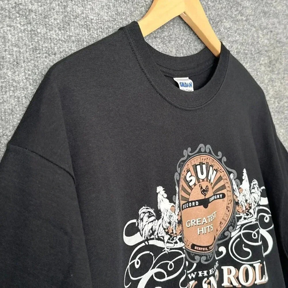 Sun Records Shirt Mens Large Black Unisex Rockabilly Memphis Rock N Roll Music - Picture 4 of 10